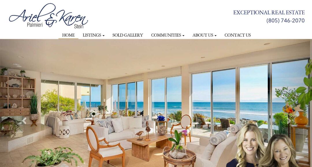 Screenshot of Ariel and Karen's Real Estate Website
