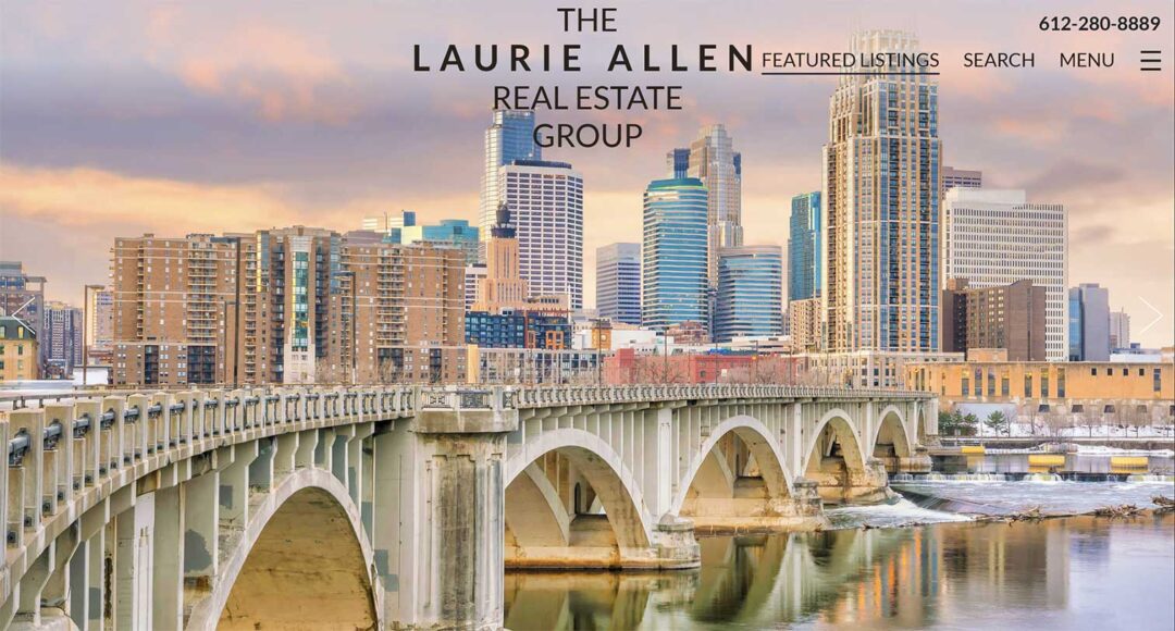Screenshot of The Laurie Allen Real Estate Group's Website